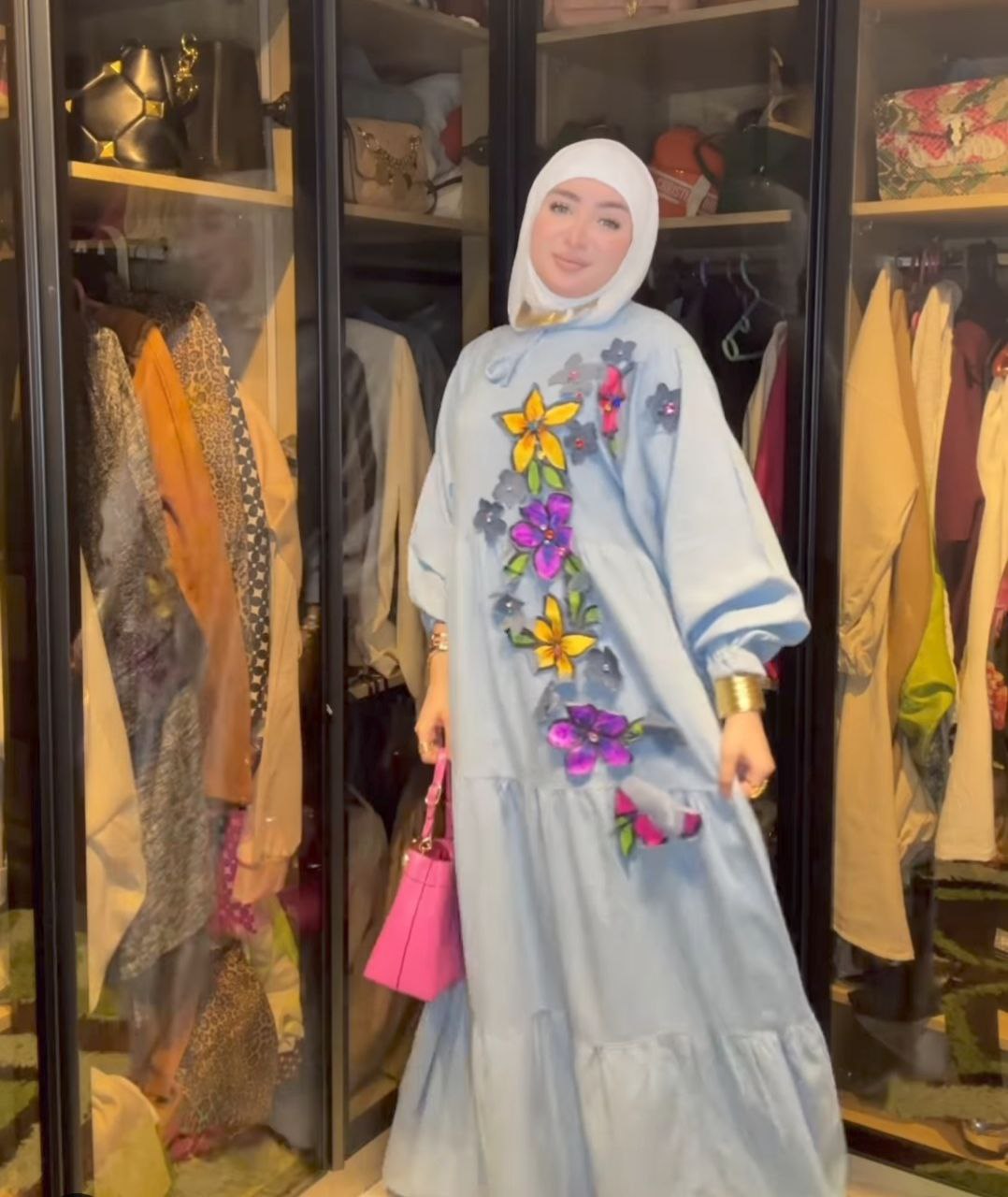 Flower Denim Dress